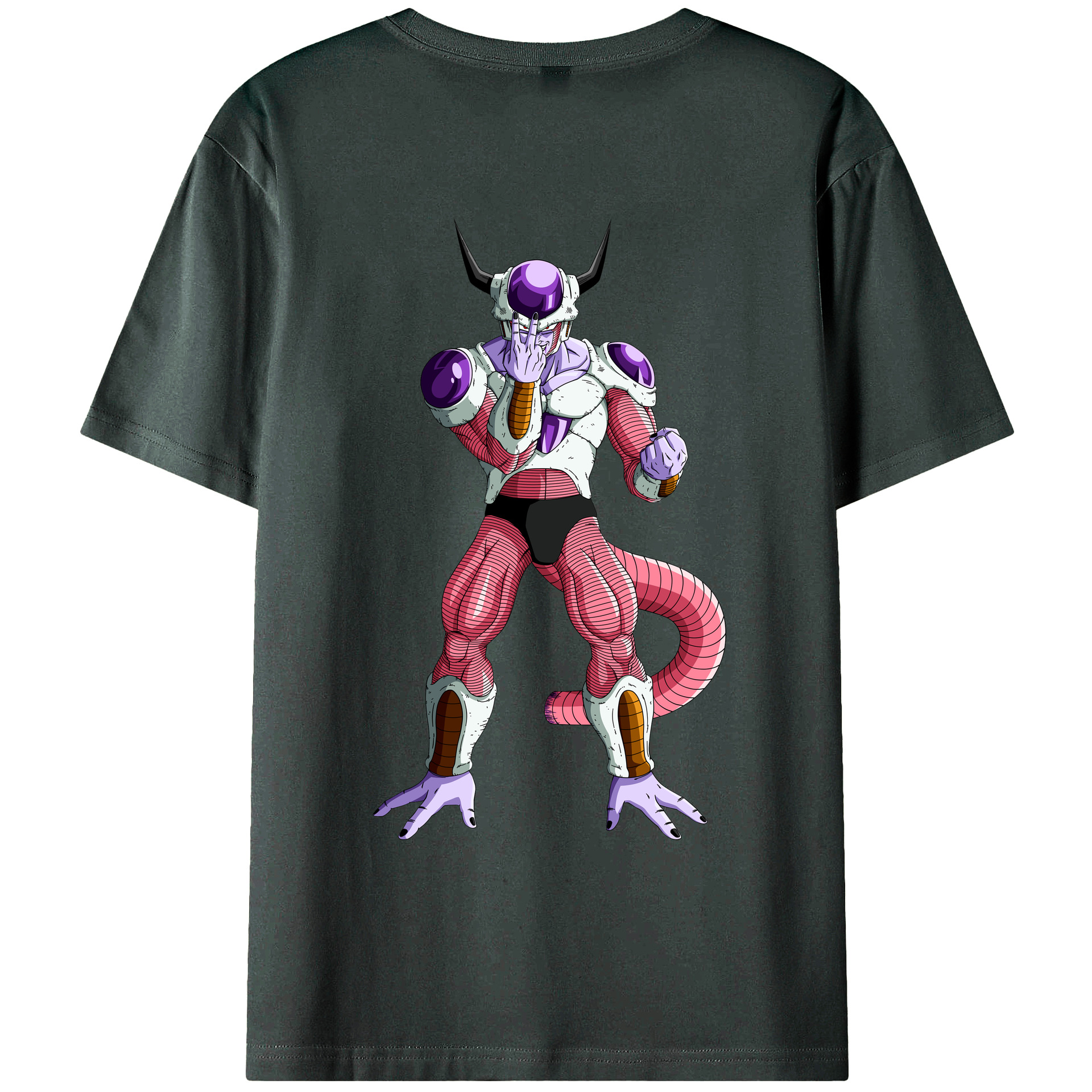 （画像用） ドラゴンボール フリーザ DRAGON BALL Frieza 綿100％ メンズ半袖Tシャツ（バックプリント） 通気性